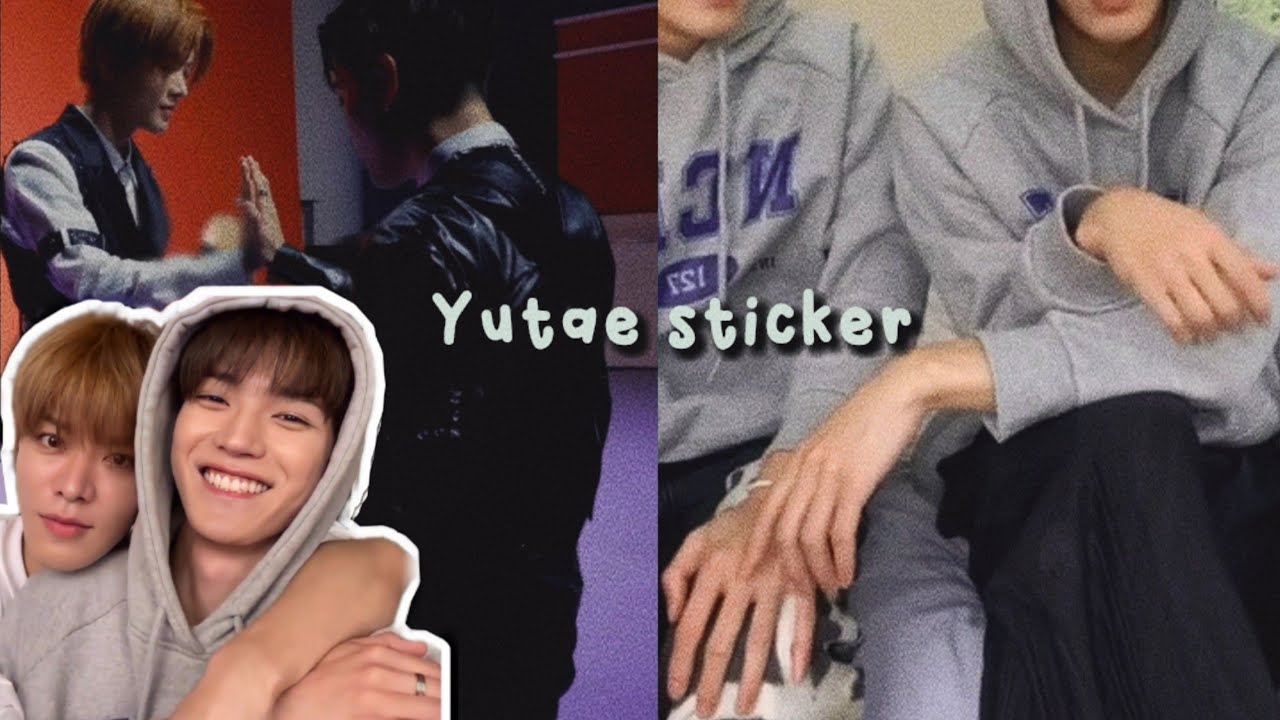 yutae pegados como sticker