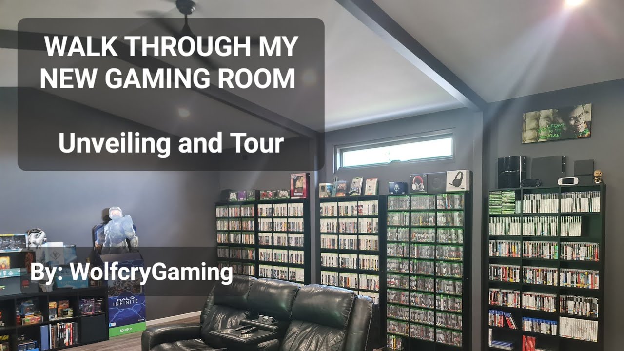 Walk through my new gaming room | Unveiling and tour | WolfcryGaming