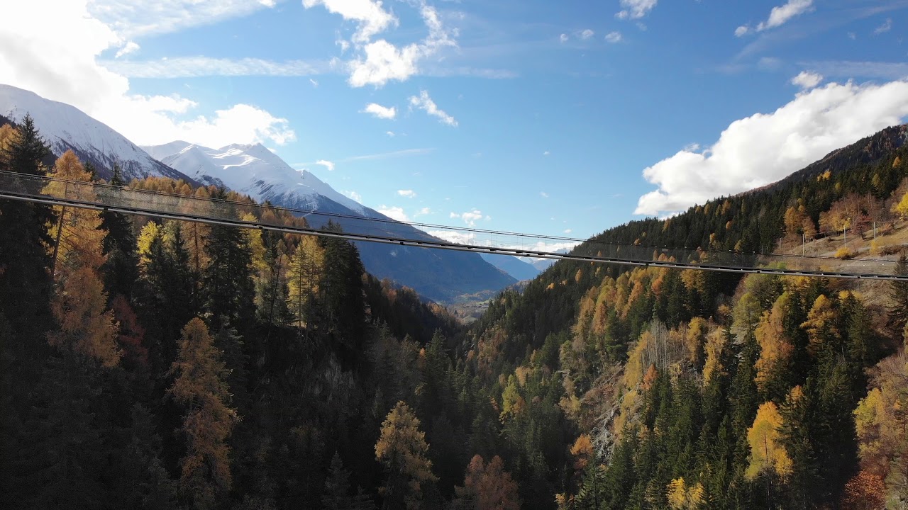 [4K] Switzerland - Hängebrücke Fürgangen / Goms Bridge