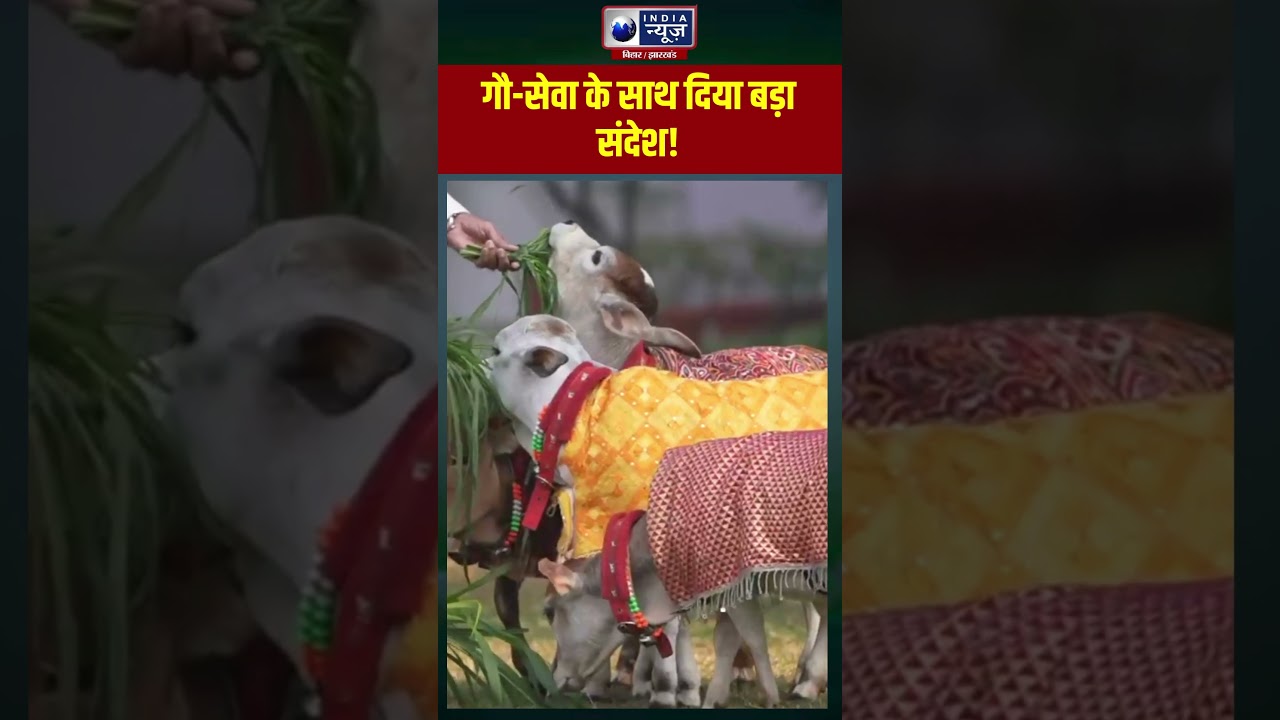 Makar Sankranti पर PM Modi ने गायों को खिलाया चारा | Viral Video 