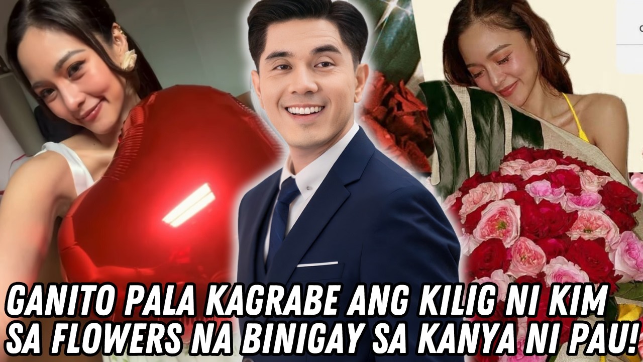 KIM CHIU KILIG NA KILIG SA SPECIAL FLOWERS NA BINIGAY SA KANYA NI PAULO AVELINO SA ARAW NG MGA PUSO!