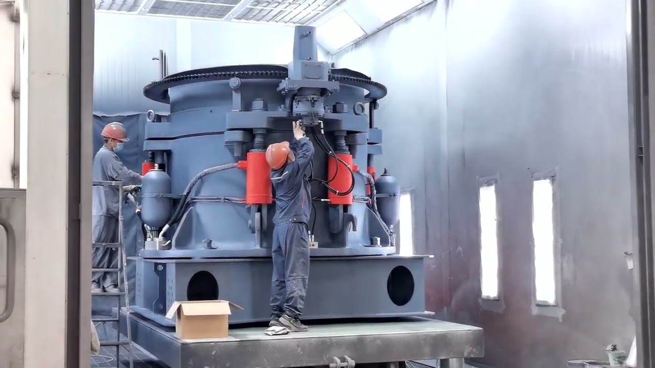 Crusher surface treatment and painting Light calcium carbonate production equipment process