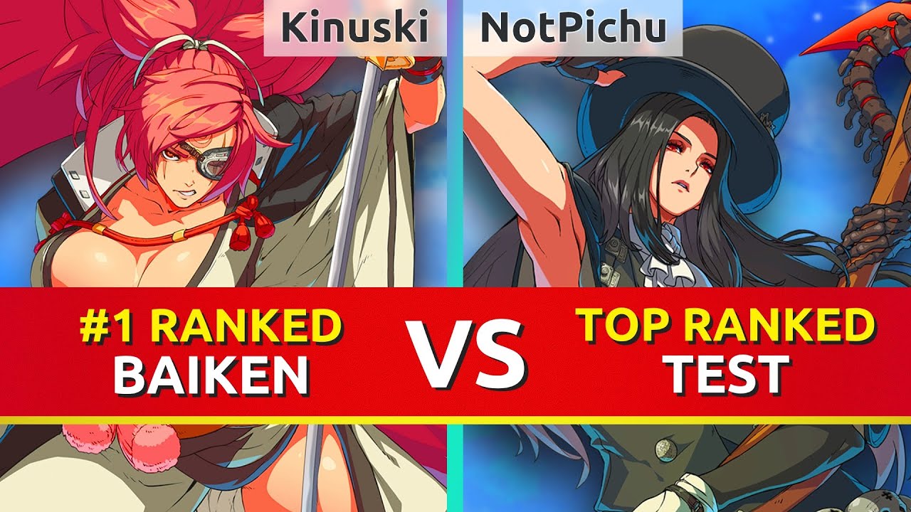 GGST ▰ Kinuski (#1 Ranked Baiken) vs NotPichu (TOP Ranked Testament). Guilty Gear Strive