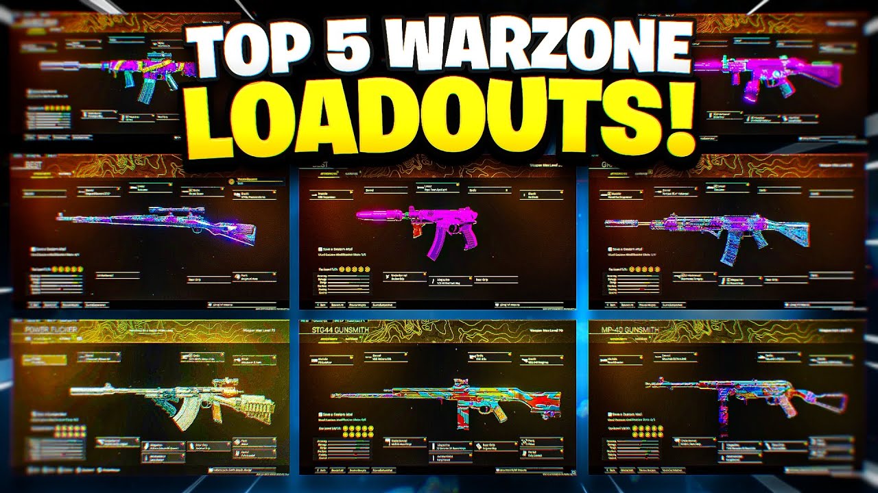 *NEW* TOP 5 BEST WARZONE LOADOUTS!🔥 (META CLASS SETUPS)