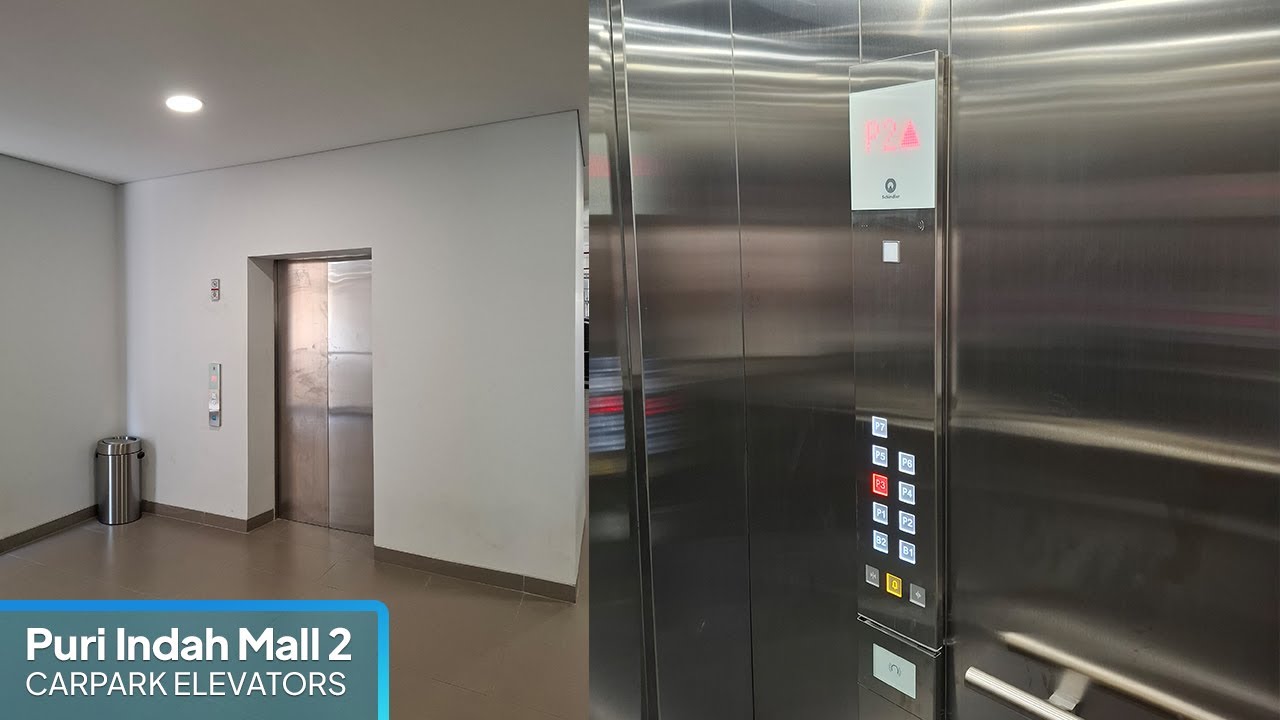 Schindler 3000 Elevators - Puri Indah Mall 2, Jakarta (Carpark)