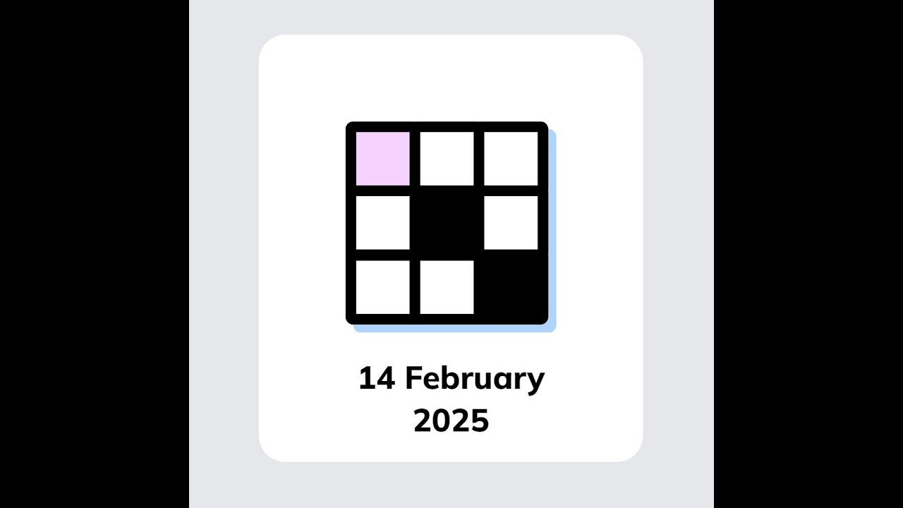 Minute Cryptic Mini Crossword 13/02/2025