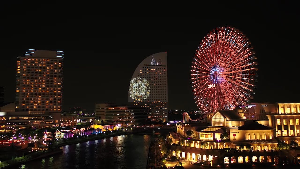 ファイナルファンタジーXIV プロジェクションマッピング「海洋都市ヨコハマ『龍神バハムート、襲来。』」