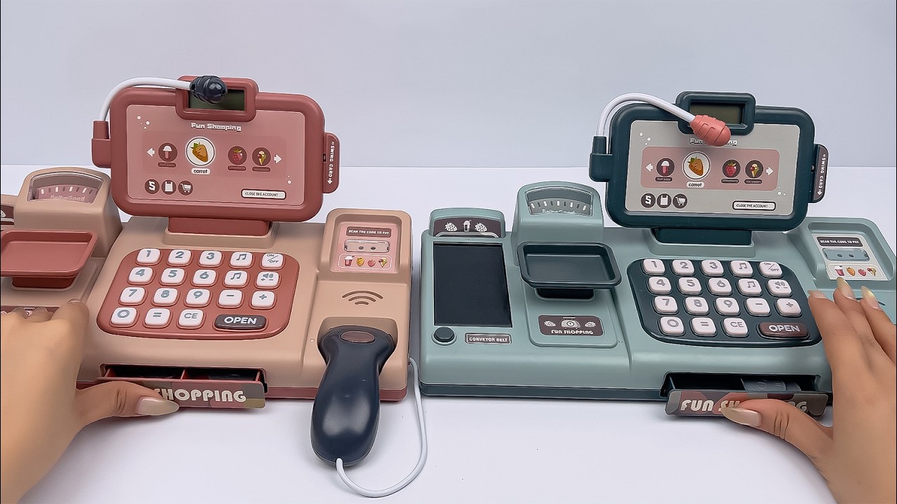 Super Satisfying Unboxing Toy Pastel Cash Register & Grocery ASMR ✨