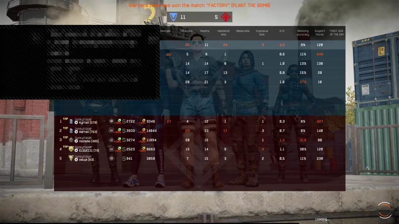Warface eXcuse vs JUNKYRATS winter cup