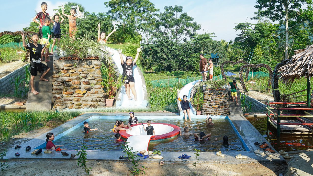 Complete Building Swimming Pool - Relax by the pool after a tiring day at work with the kids