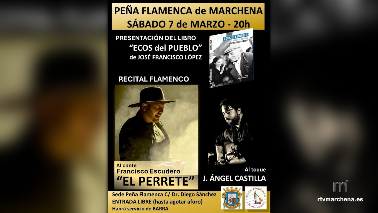 La Peña Flamenca celebra un recital con El Perrete y la presentación de Ecos del Pueblo