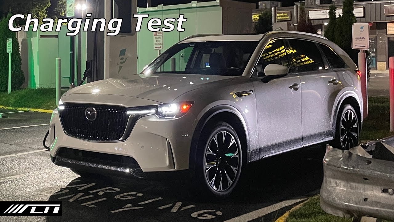2024 Mazda CX-90 PHEV Charging Test! Can it Charge at Public Stations?
