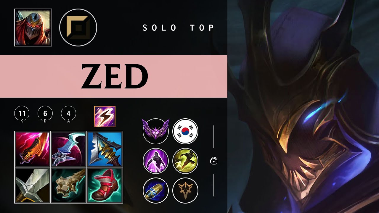 Zed Top vs Jax - KR Master Patch 26.01