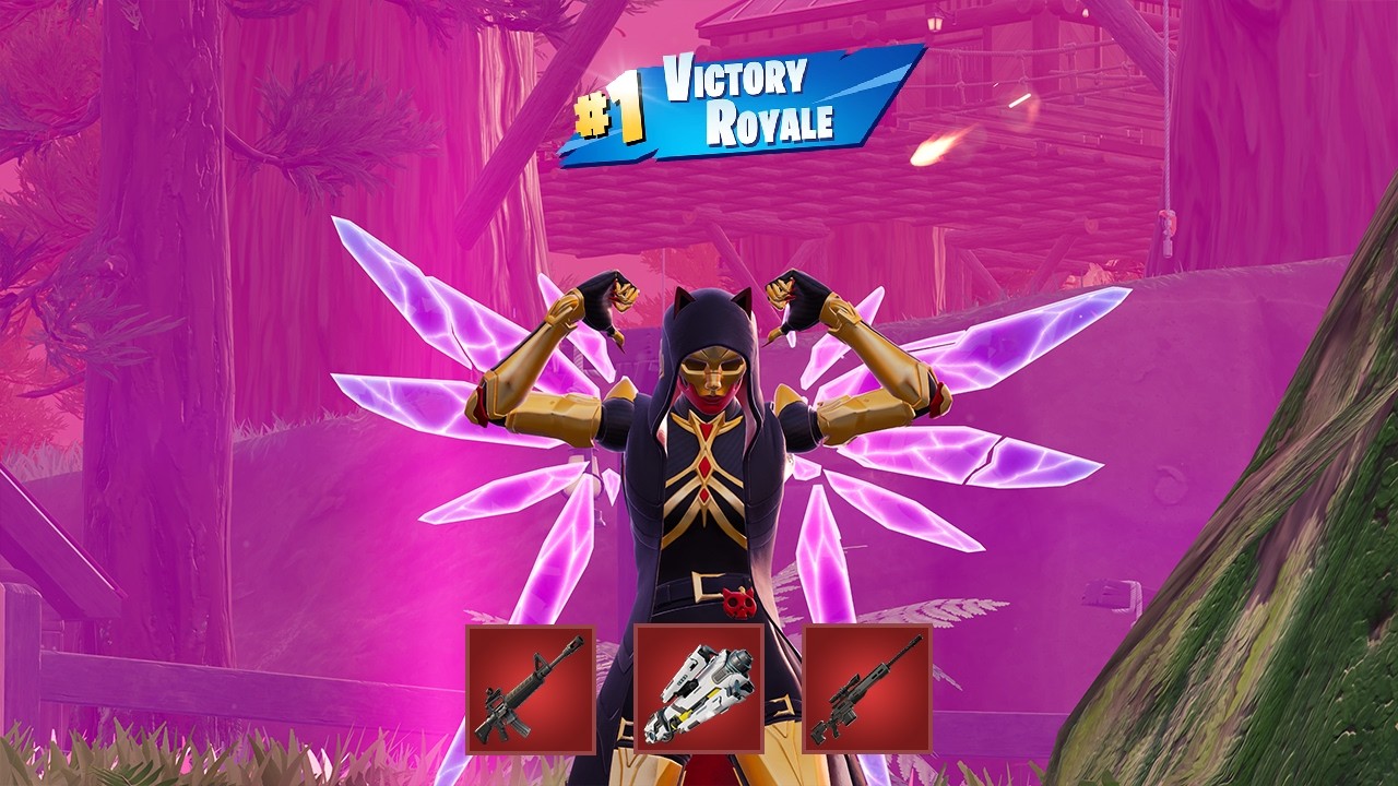 Fortnite | Victory Royale Squads vs Squads Zero Build | Darth Vader helped win the battle
