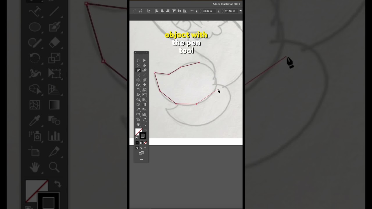 Game Changing illustrator pen tool #illustratortutorial #illustratortips #adobe #brandedapparel