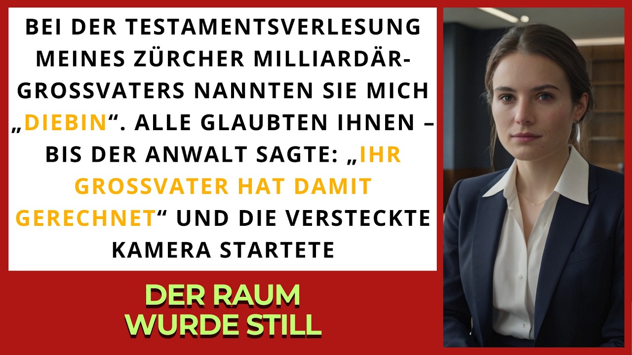Bei der Testamentseröffnung nannten sie mich Diebin bis der Anwalt die versteckte Aufnahme abspielte
