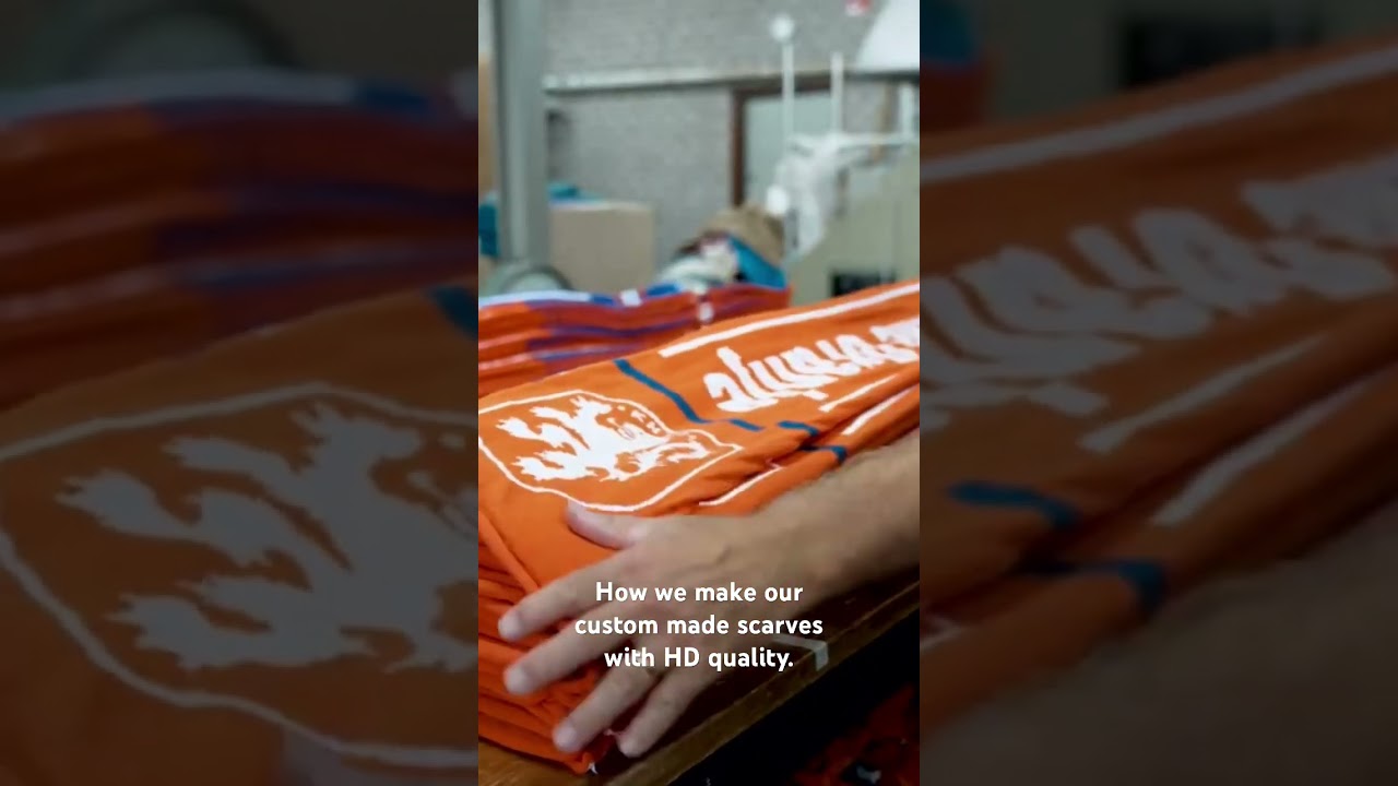 The innovative way of making scarves with the innovative circular knitting machines. 🧶 