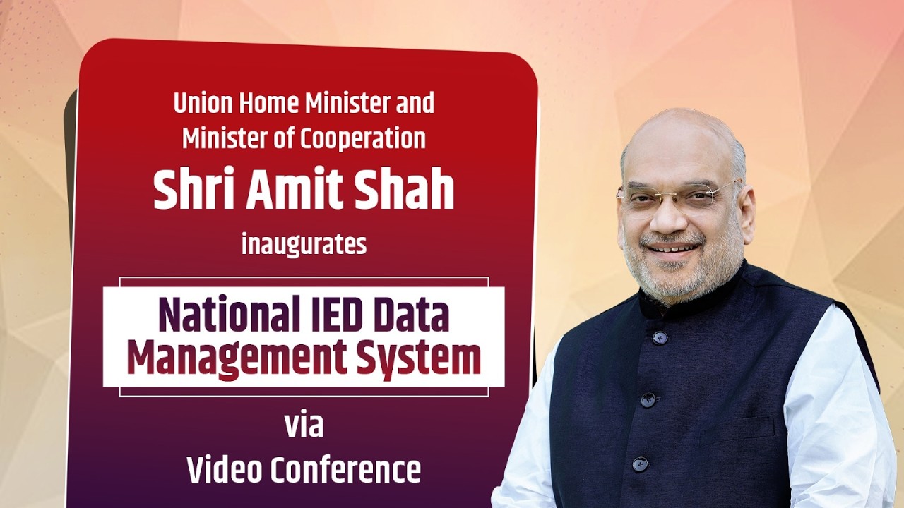 HM Shri Amit Shah at inauguration of National IED Data Management system via VC (9 Jan 2025)