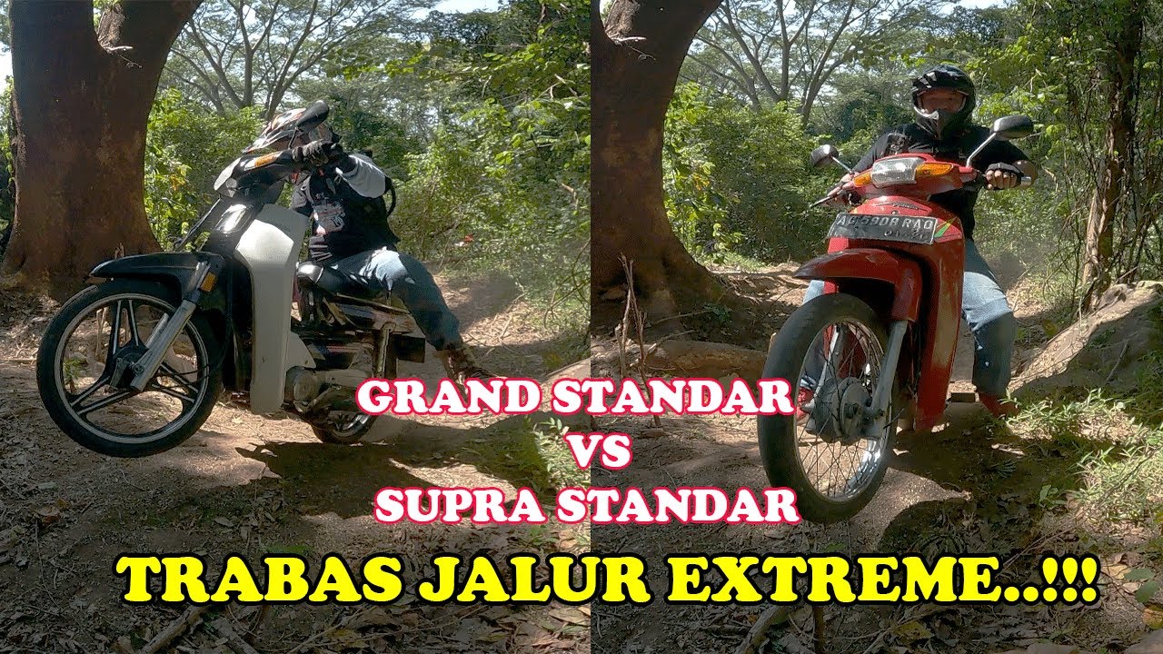 NEKAT..!! EXPERIMEN SUPRA & GRAND DI JALUR TANJAKAN BEBATUAN DI GUNUNG KLOTOK