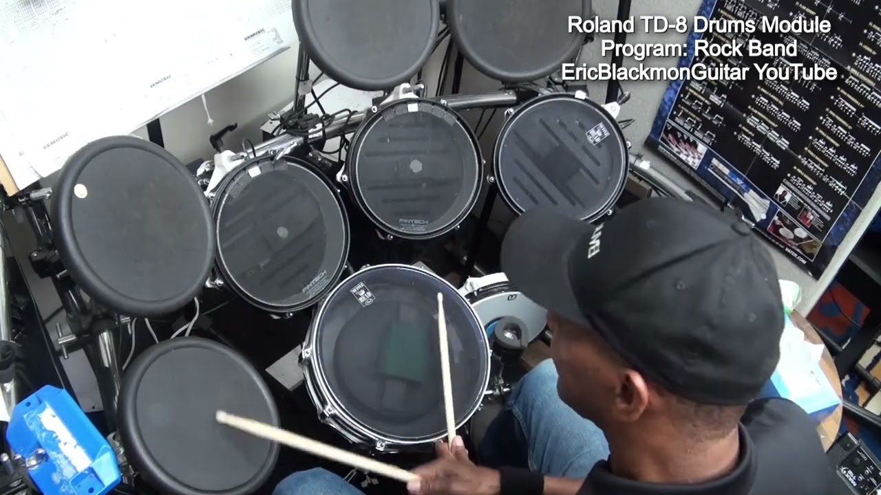 Кавер на &laquo;Rock Band&raquo; с использованием электронного барабанного модуля Roland TD-8
