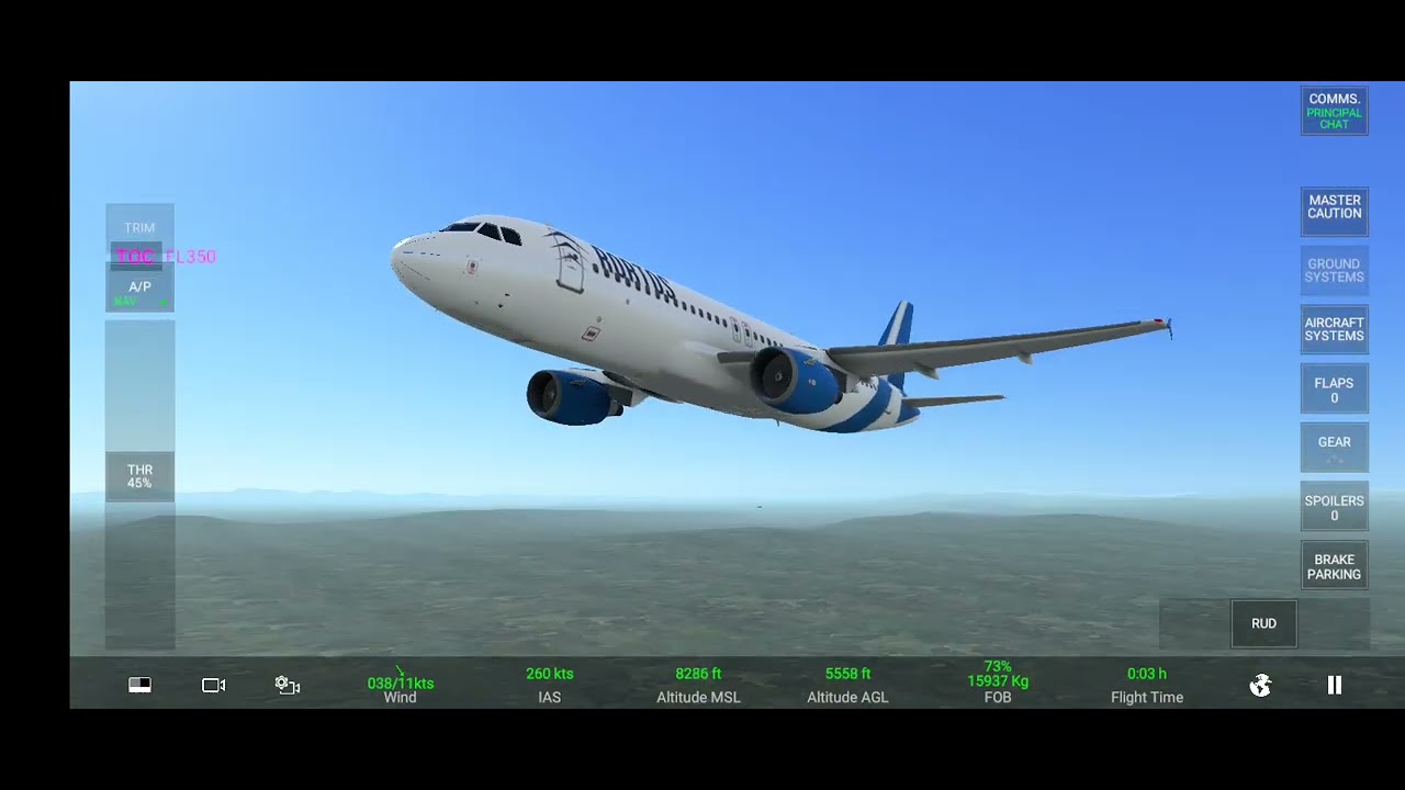 Jugando real flight simulator pro