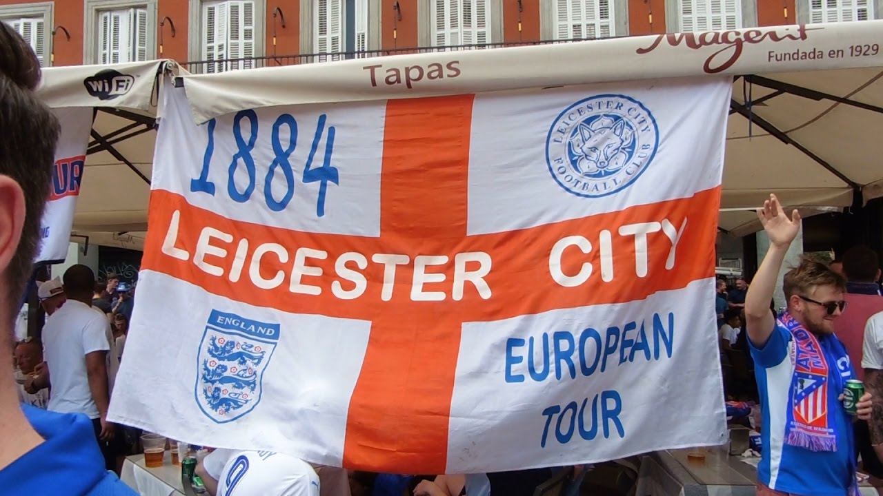 Leicester City Fans in Madrid