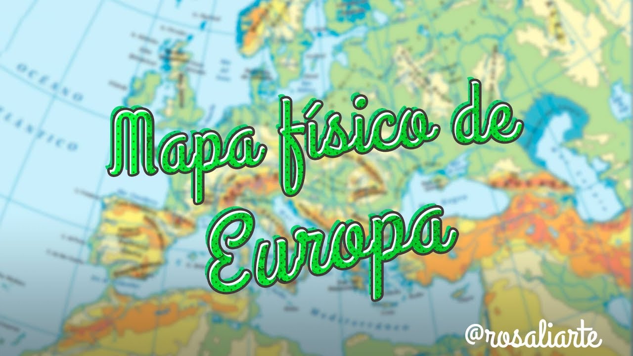 Mapa f&iacute;sico de Europa - 1&ordm; ESO