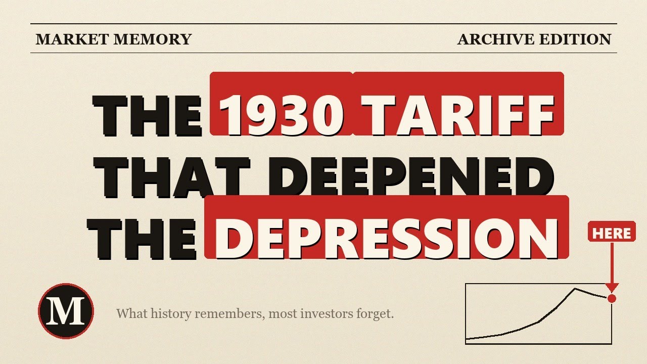 The 1930 Tariff That Deepened The Depression &mdash; And Why It Looks Familiar