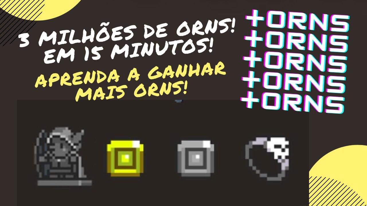 3 MILHÕES de ORNS EM 15 MINUTOS! DIcas para melhorar o farm de moedas de prata! Orna GPS RPG