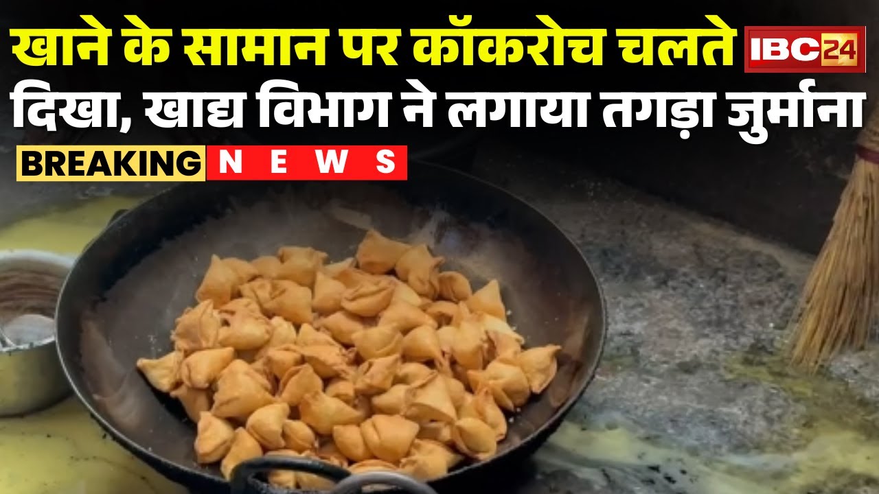Ambikapur News : आरजू होटल के खाने के सामान पर कॉकरोच चलते दिखे | होटलों पर खाद्य विभाग का एक्शन