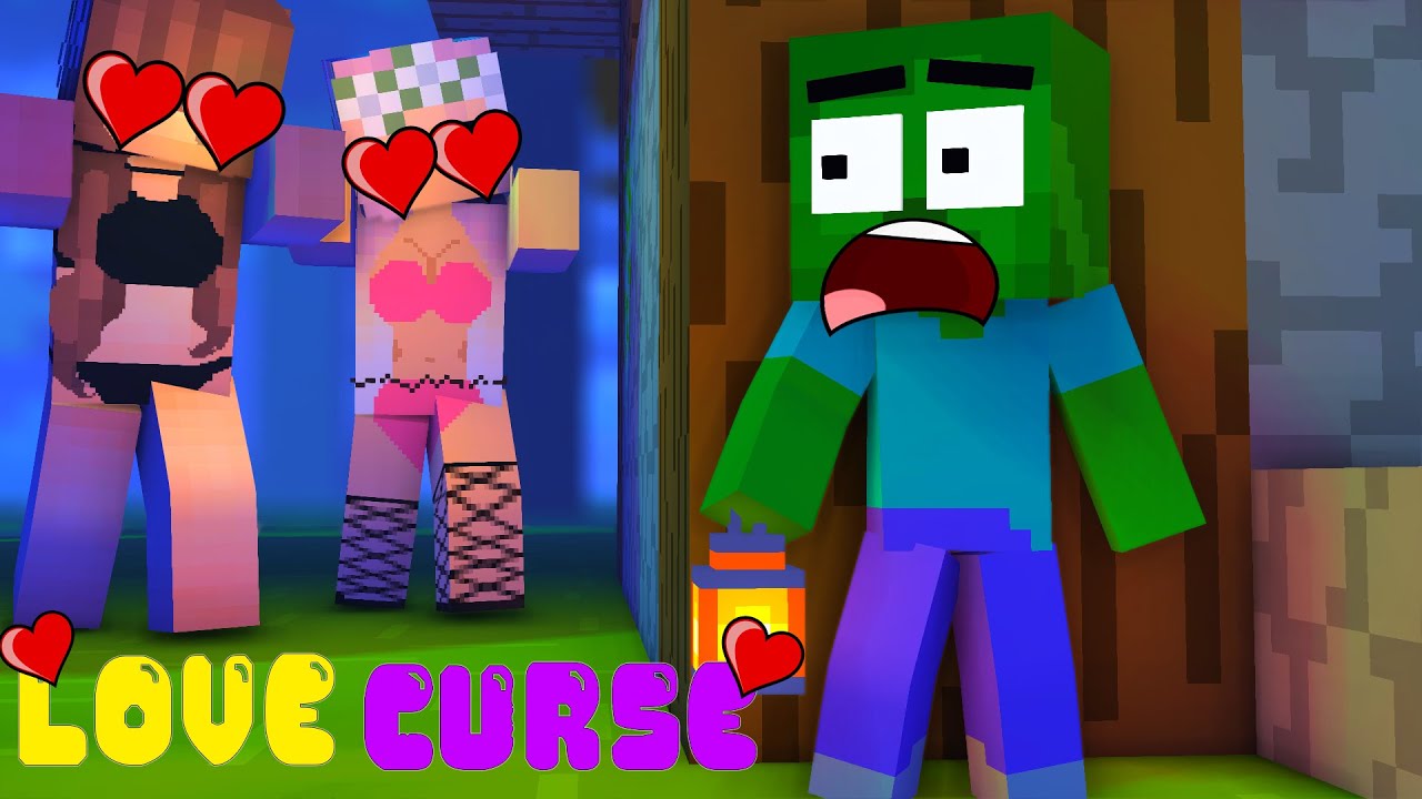 Monster School : Poor BABY ZOMBIE GIRLS LOVE CURSE CHALLENGE