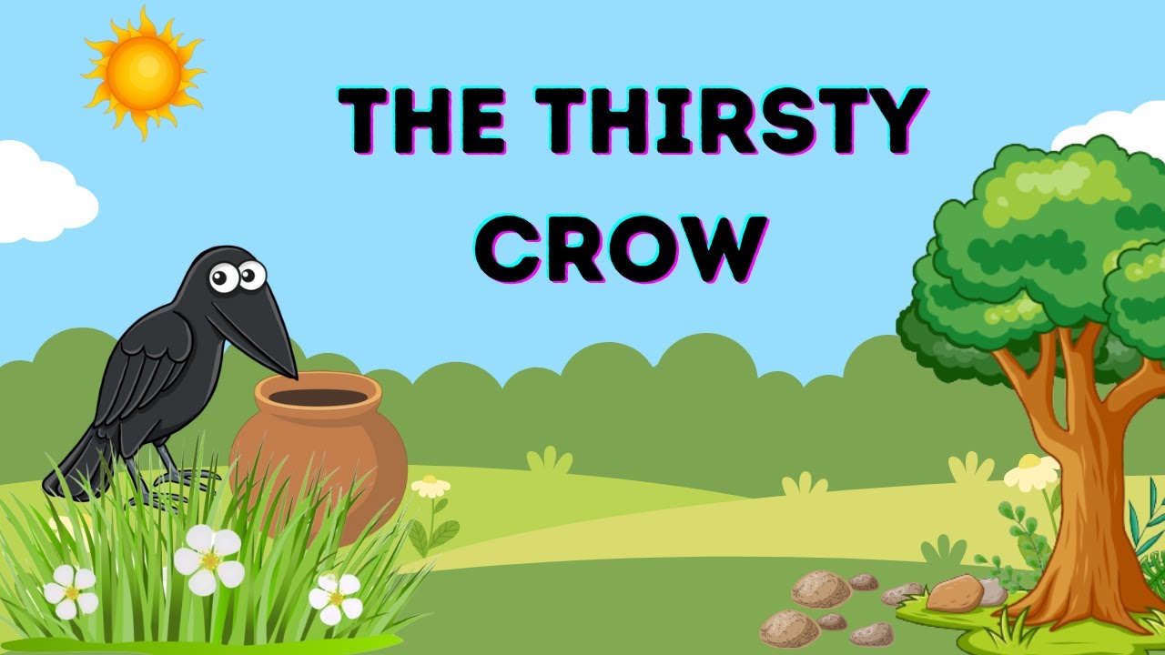 The thirsty crow / English story / Moral story