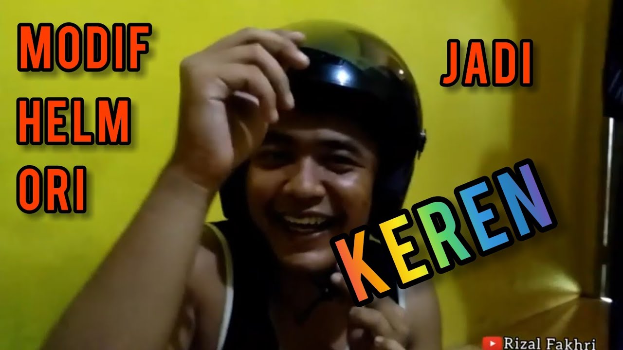 Tips kreatif modif helm honda orisinil menjadi keren | Mantaap!