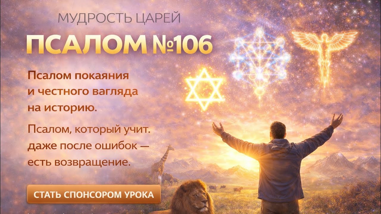 №106 Псалмы Давида. Мудрость Царей