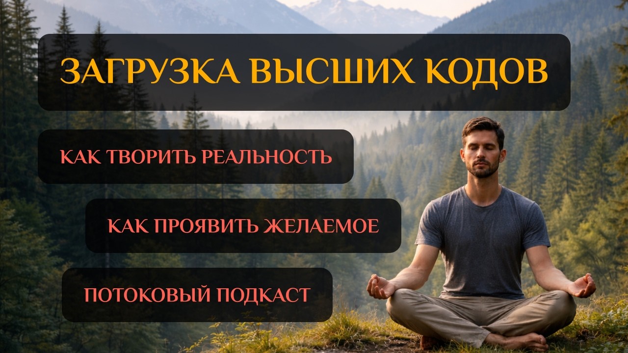 Загрузка высших кодов. Как творить реальность. Как проявить желаемое.