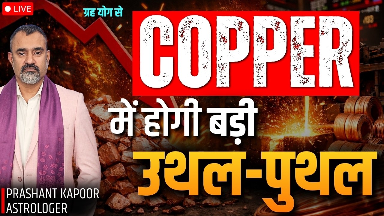 Copper Set for Major Volatility? | Stock Market and Financial Astrology| Prashant Kapoor LIVE
