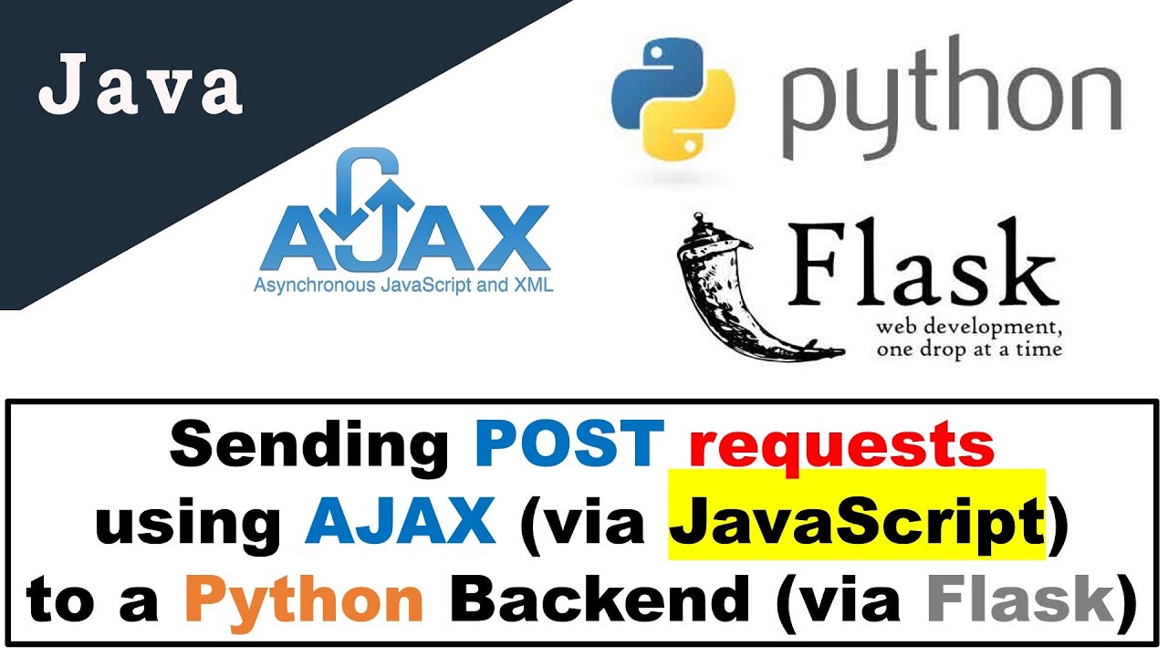 Sending POST requests using AJAX (via JavaScript)to a Python Backend (via Flask)