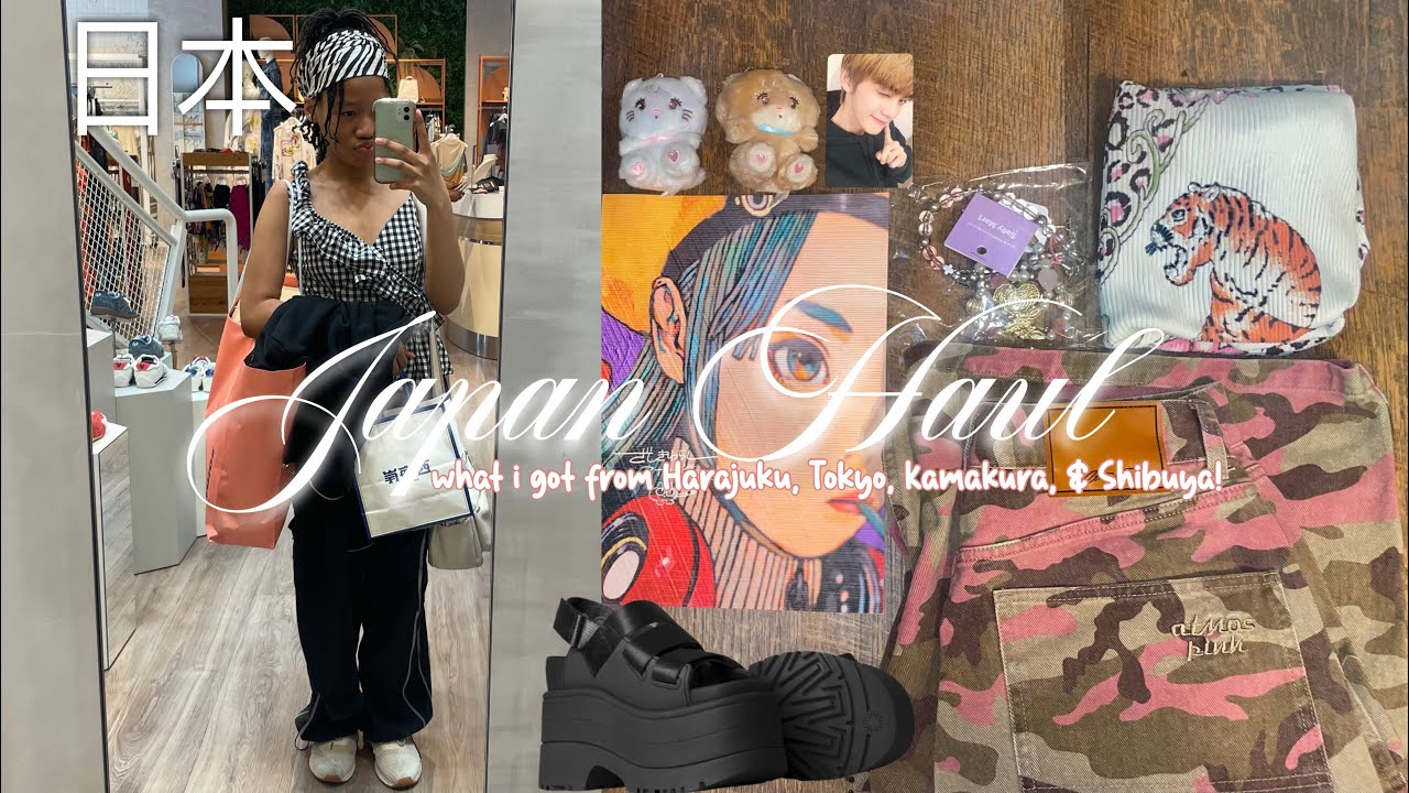 Japan shopping haul₊˚⊹ ᰔ : clothing, souvenirs, thrift haul, gachapon, jewelry