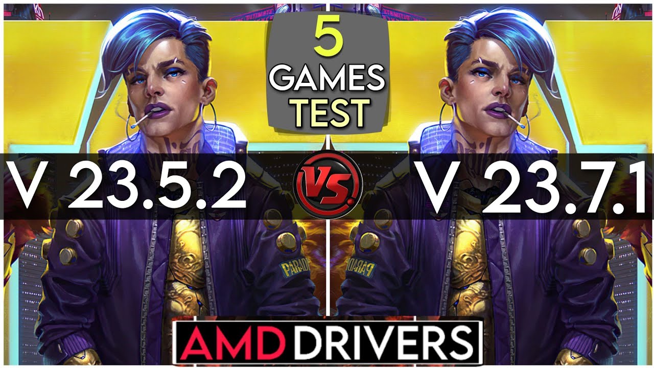 AMD Driver (23.7.1 vs 23.5.2) | Amd 23.7.1 New Driver Update | 5 Games Test | RX 560