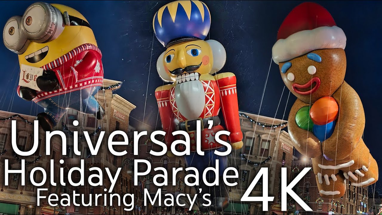 [4K] Universal’s Holiday Parade featuring Macy’s - Universal Orlando