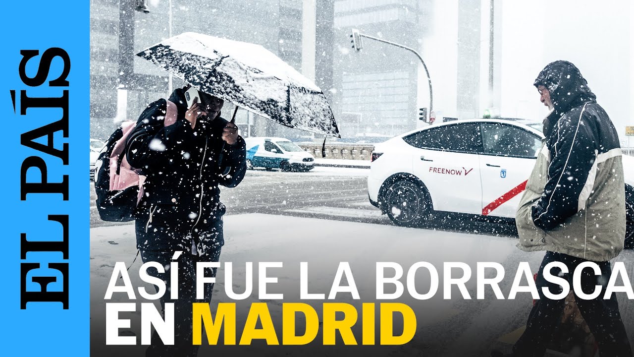 BORRASCA KRISTIN | Así fue la NEVADA en Madrid que ocasionó cierres de carreteras | EL PAÍS