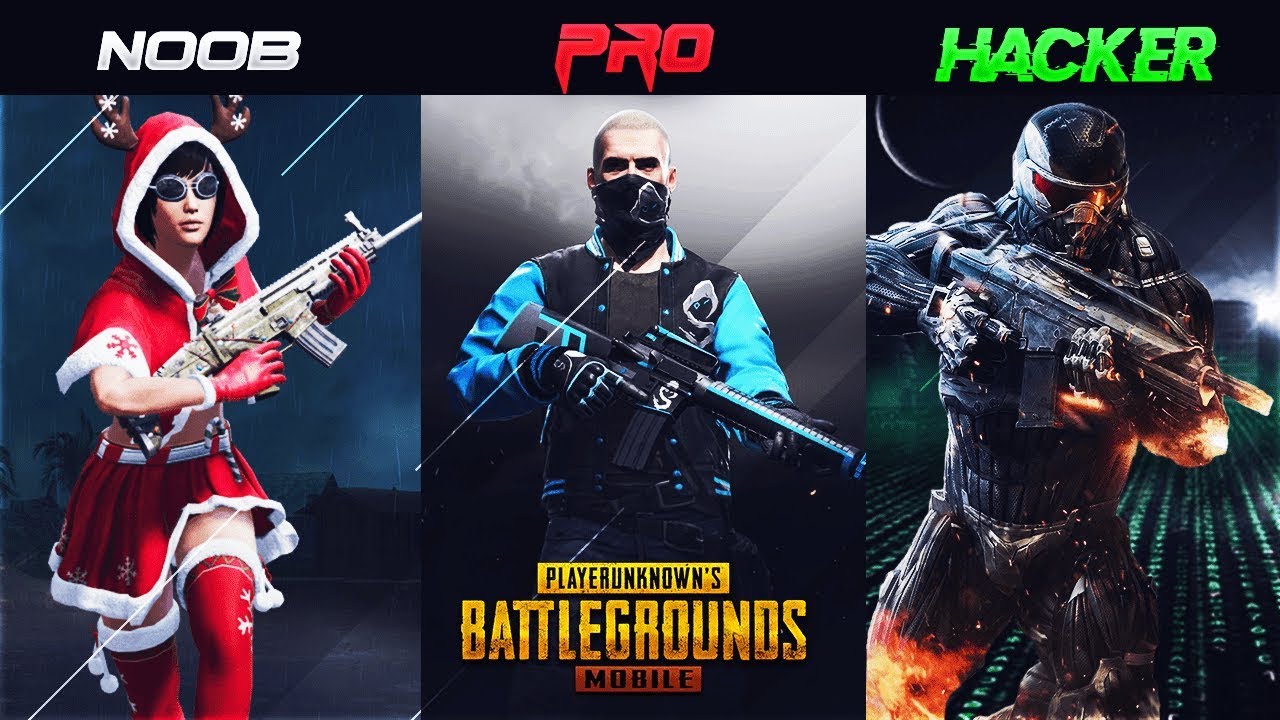 Noob vs Pro vs Hacker Pubg Mobile