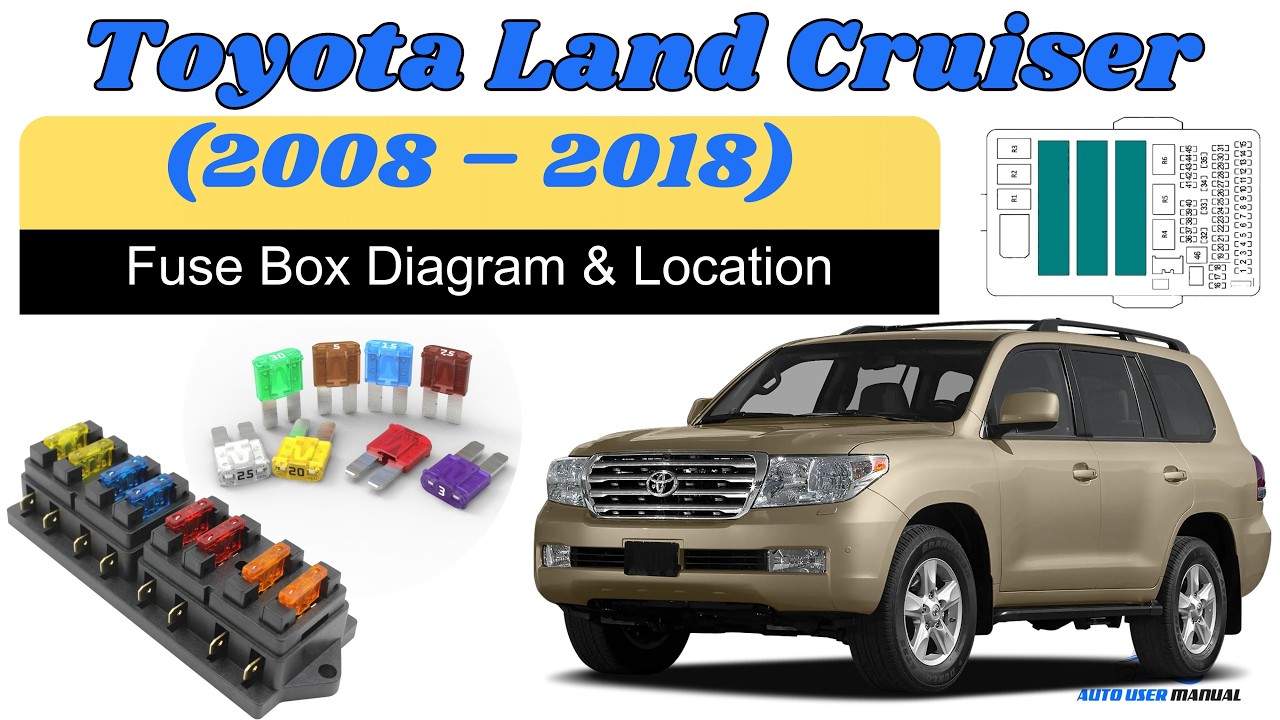 Расположение и схемы блока предохранителей: Руководство пользователя Toyota Land Cruiser (2008–2018)