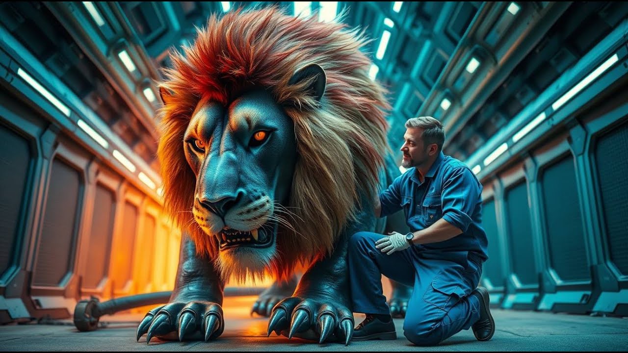 Only a Foolish HUMAN Zookeeper Dare GROOM The Neglected Ferocious LION Alien BEAST
