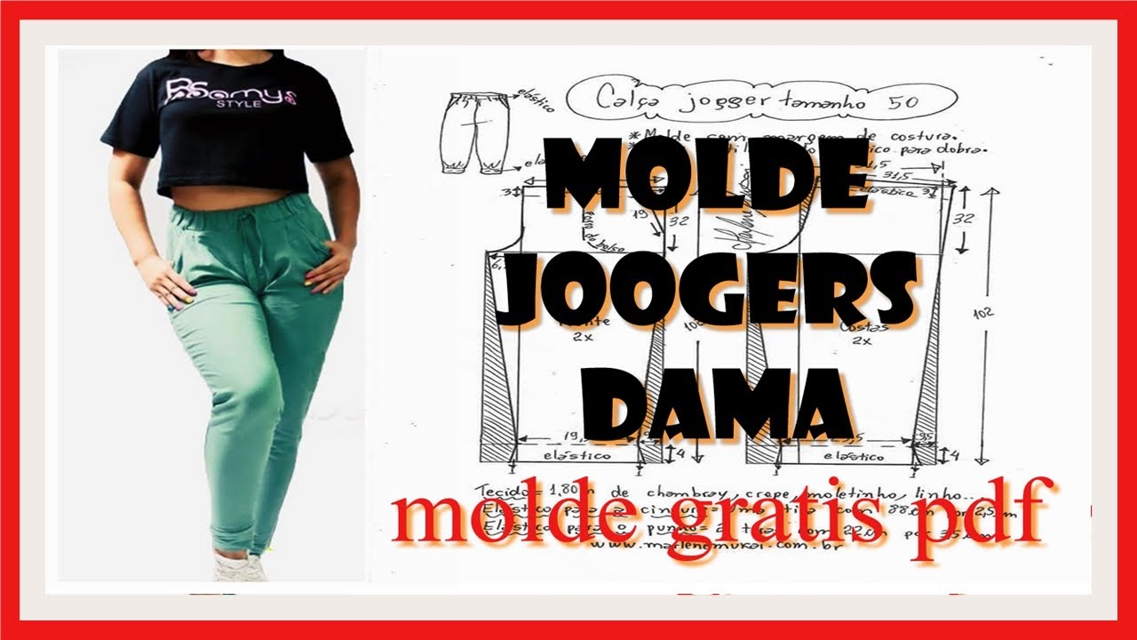 MOLDE DE JOOGERS de mujer  (MOLDES GRATIS)👖