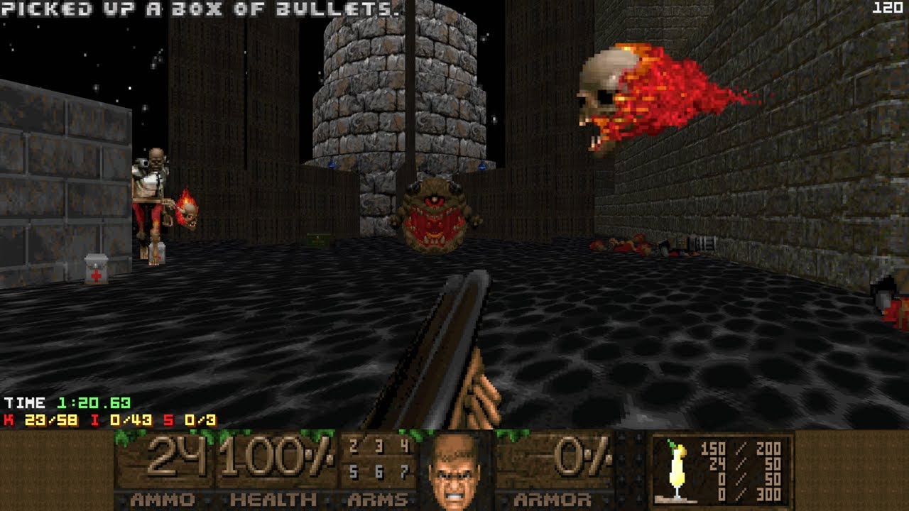 Doom 2 - Pina Colada 2 (Map 14: Nighttime Air): UV-Max (Map Author: ivymagnapinna)