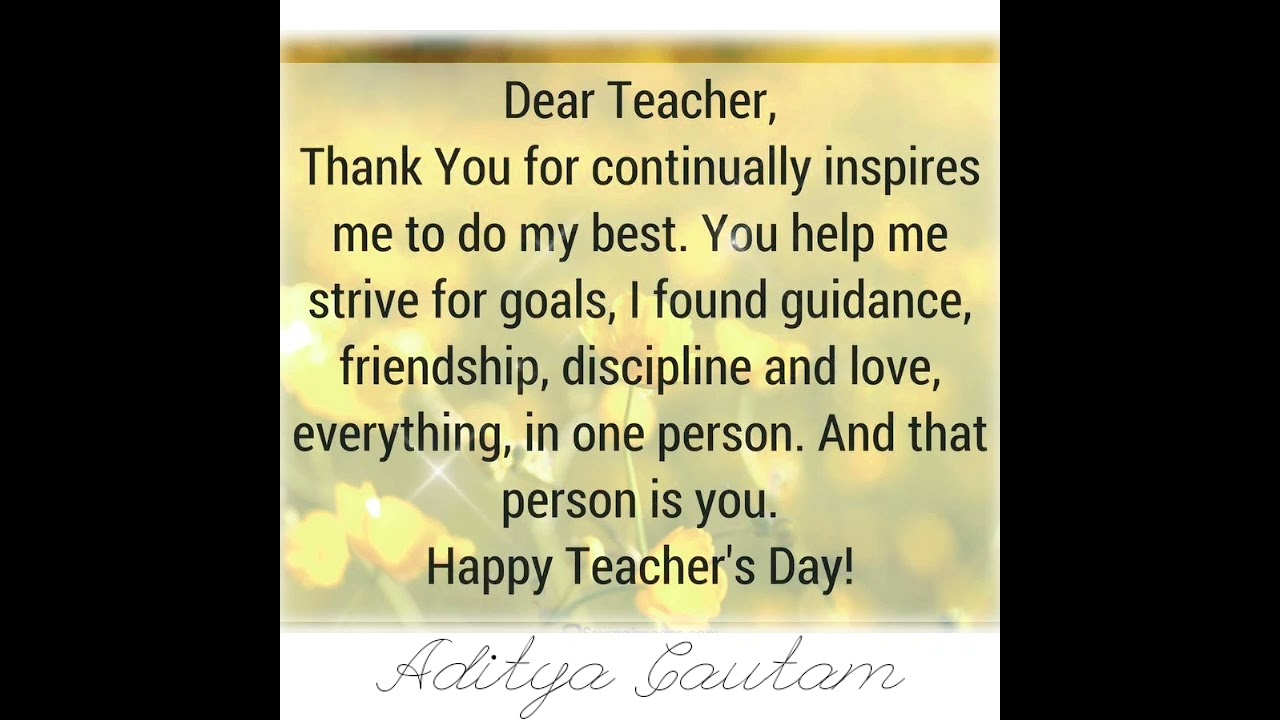 Teacher's Day best wishes to your teachers | Wishes to out teachers on Teacher's Day 💓 