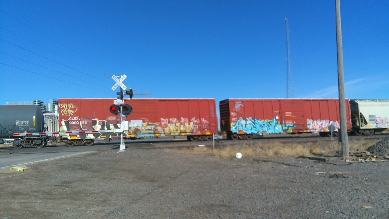 UP 8479 leading manifest train in Gibbon 
