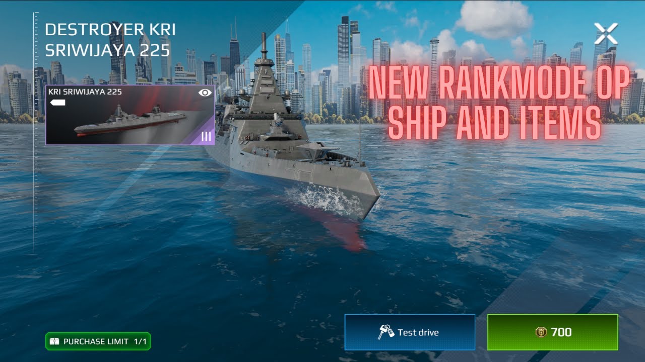 New rankmode op Ship and items - modern warships