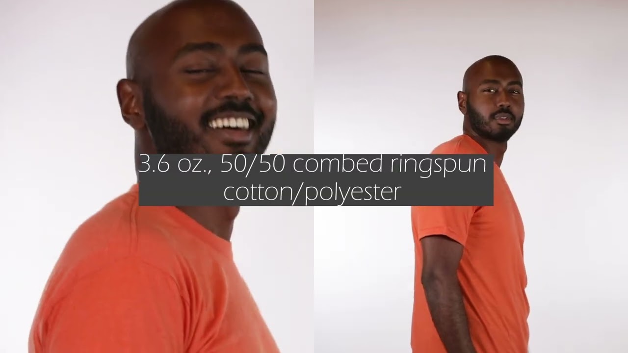 American Apparel BB401W Unisex Poly Cotton Crew Neck T Shirt